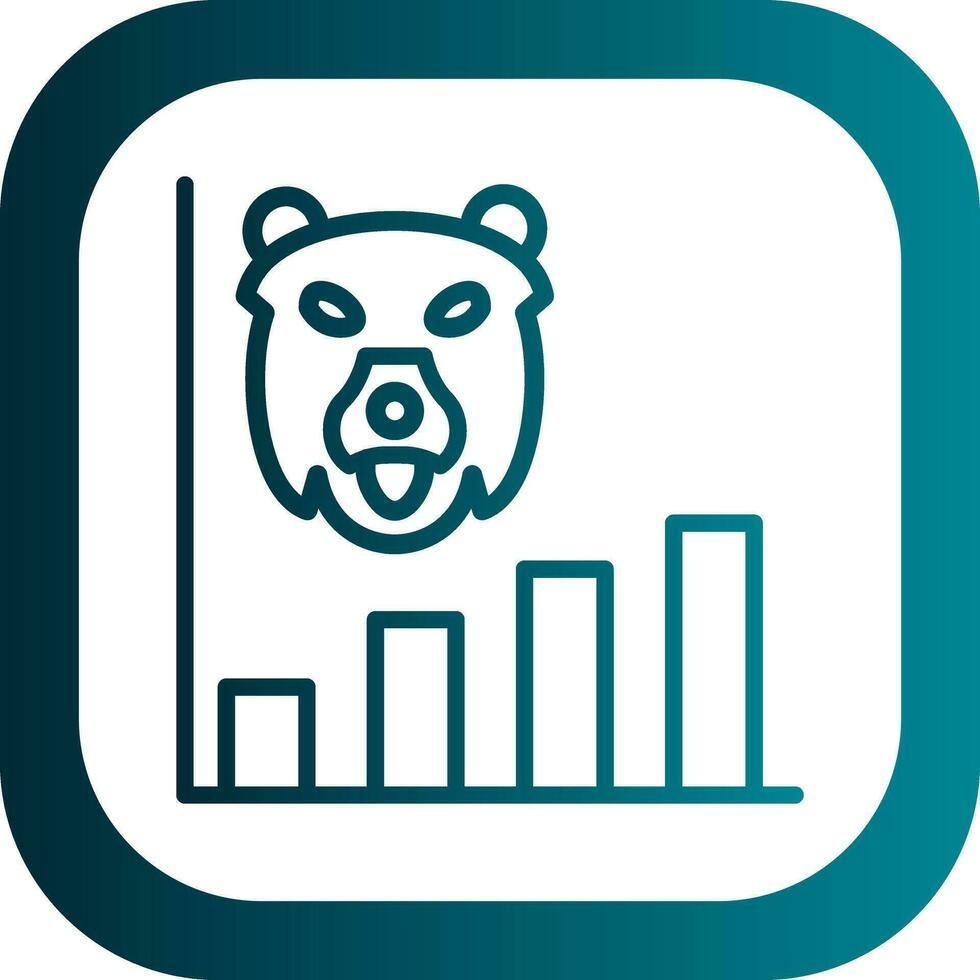 Bear market Vector Icon Design