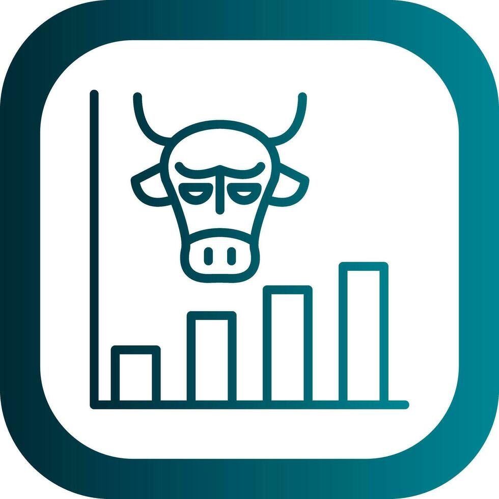 Bull market Vector Icon Design