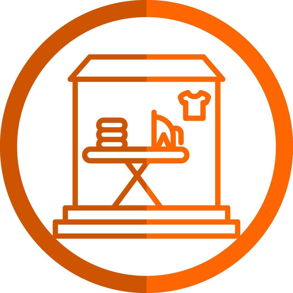 Laundry shop Vector Icon Design