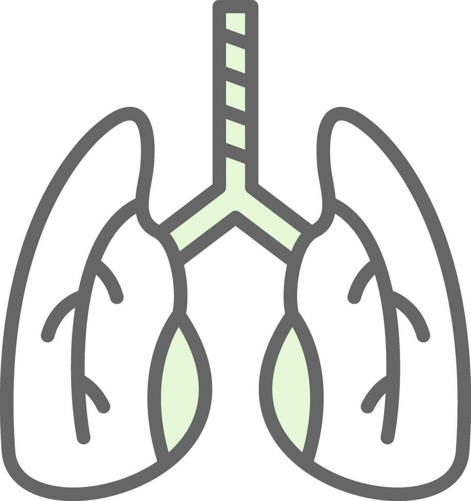 diseño de icono de vector de pulmones