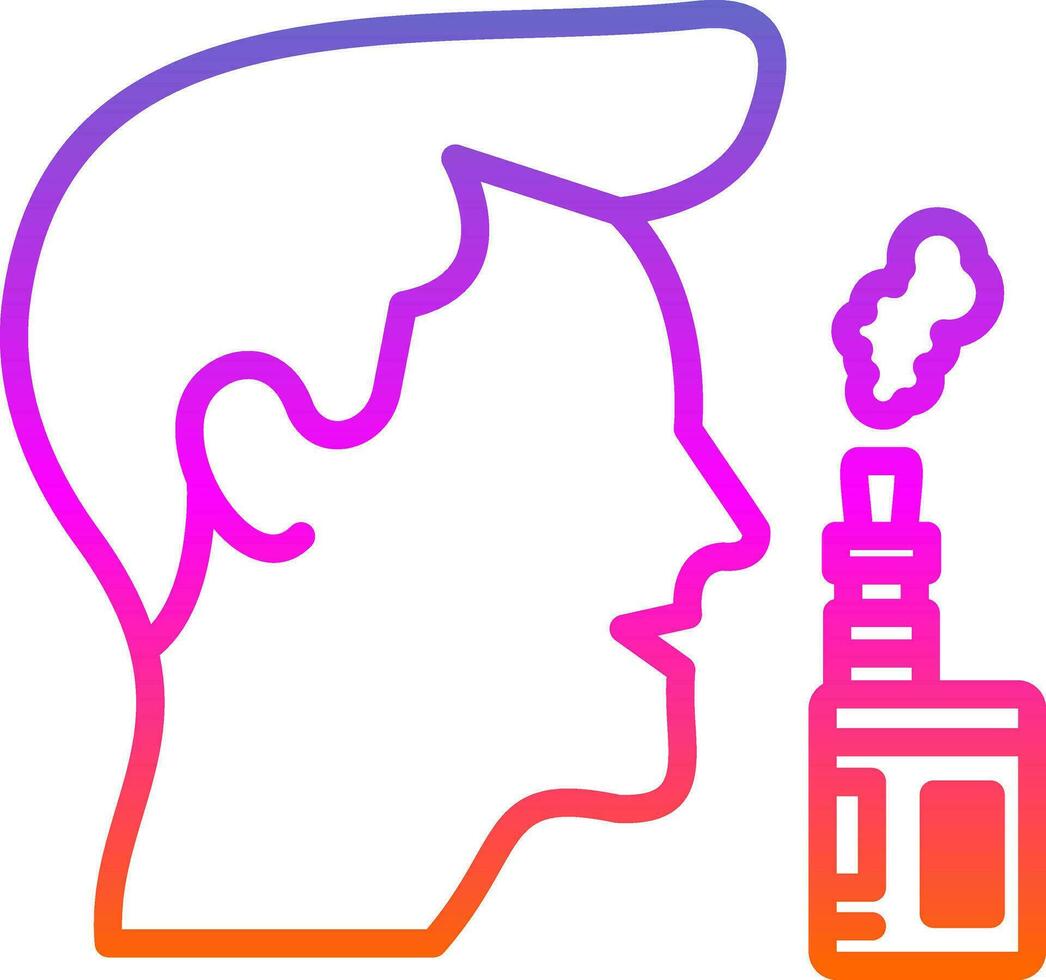 Vaper Vector Icon Design