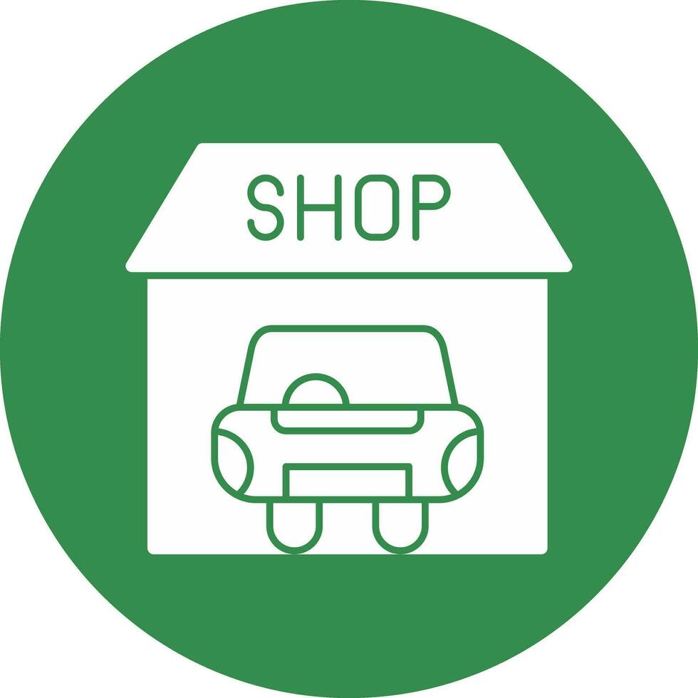 Car shop Vector Icon Design