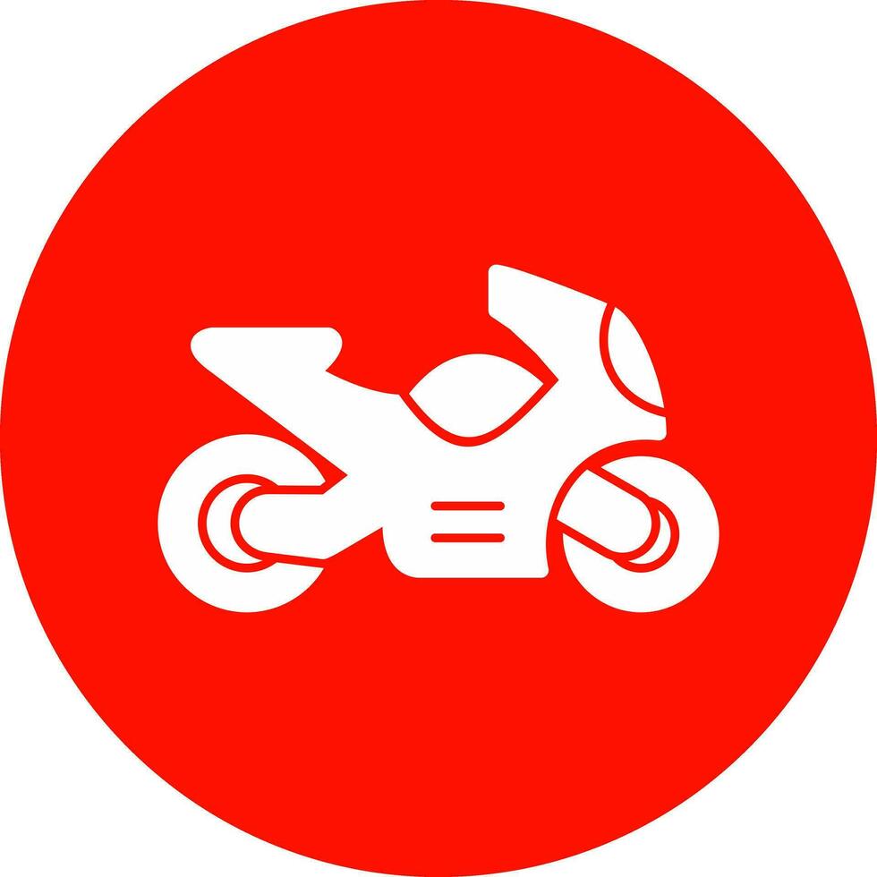 Motorcycle Vector Icon Design
