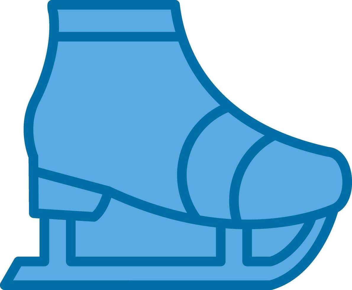 Ice skate Vector Icon Design