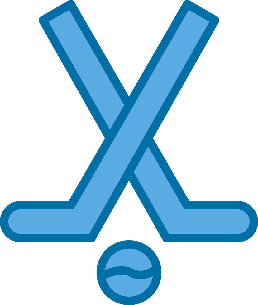 Hockey stick Vector Icon Design