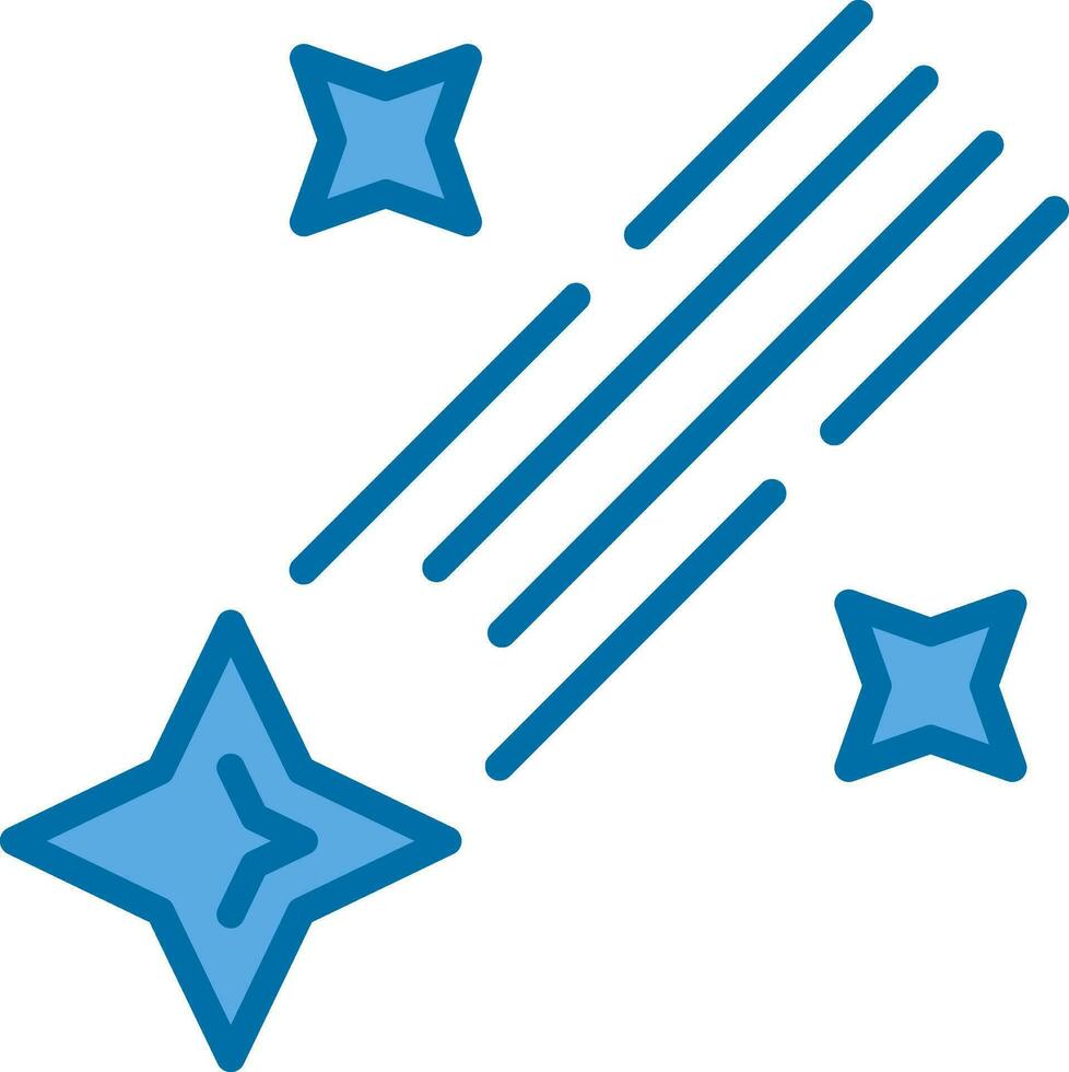Shooting star Vector Icon Design