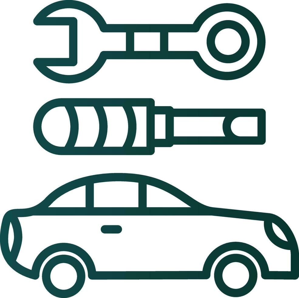 Car maintenance Vector Icon Design