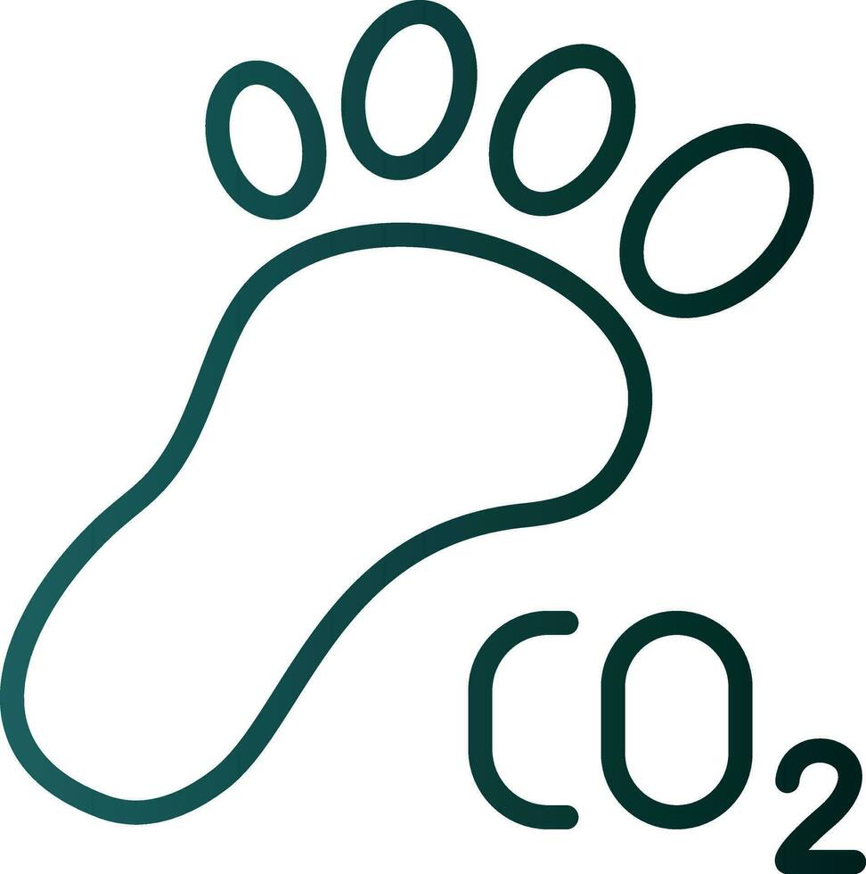 Carbon footprint Vector Icon Design