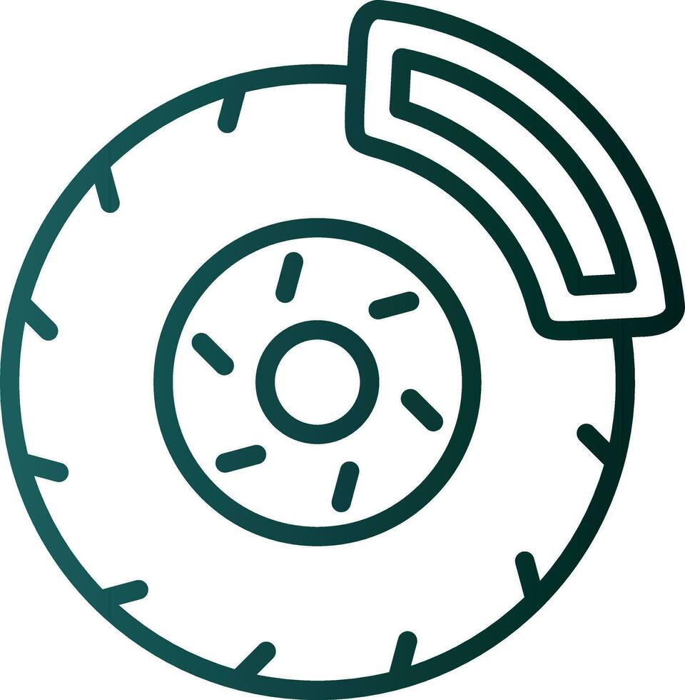 Brake disc Vector Icon Design