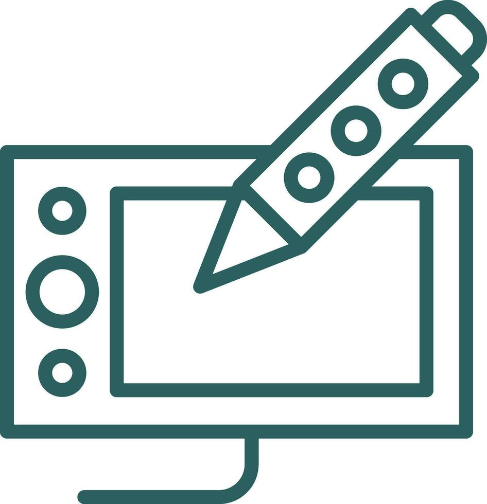 Drawing tablet Vector Icon Design