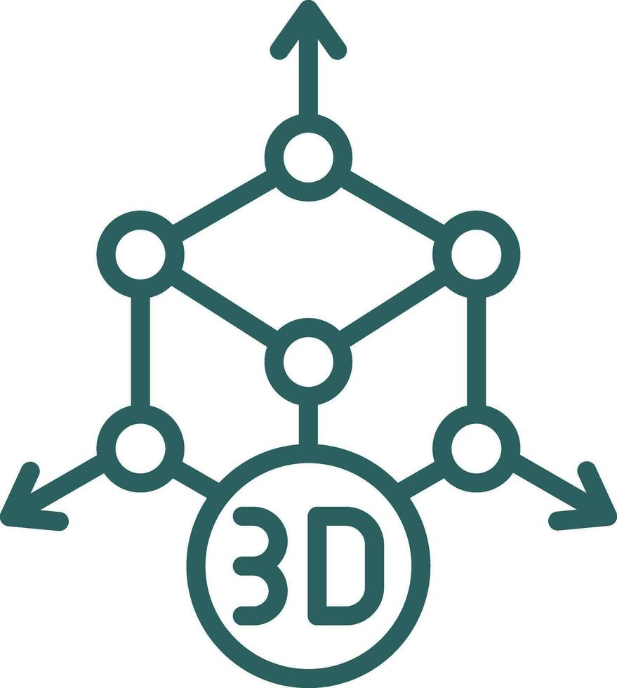 3d modeling Vector Icon Design