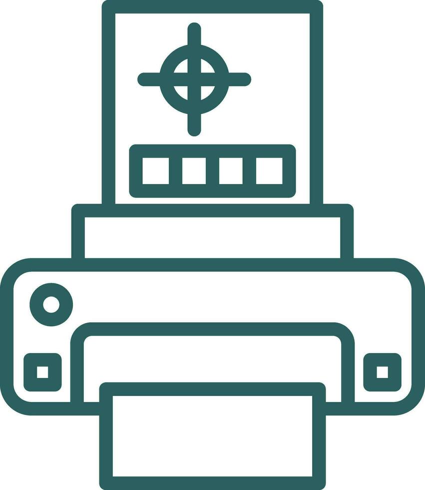 Print test Vector Icon Design