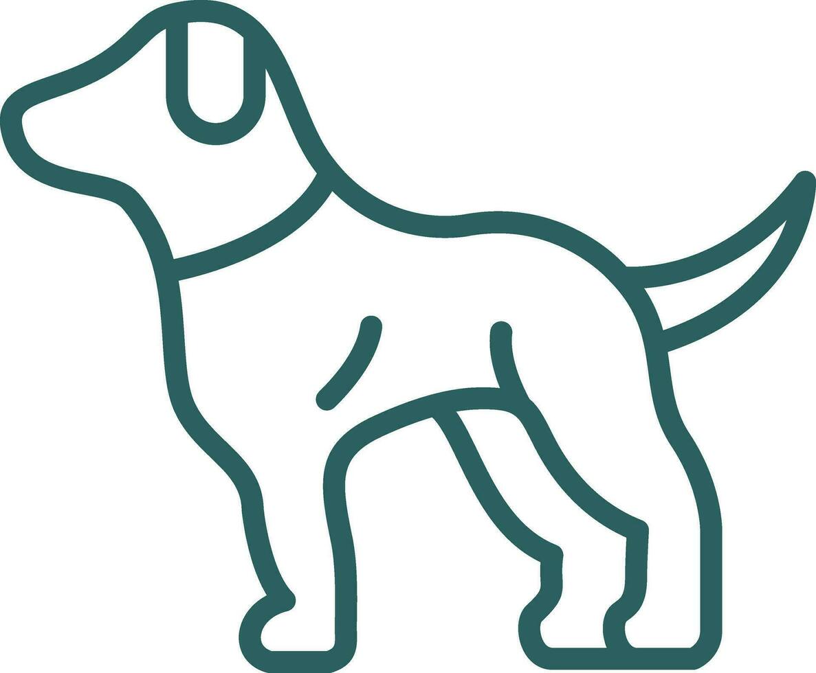 diseño de icono de vector de perro