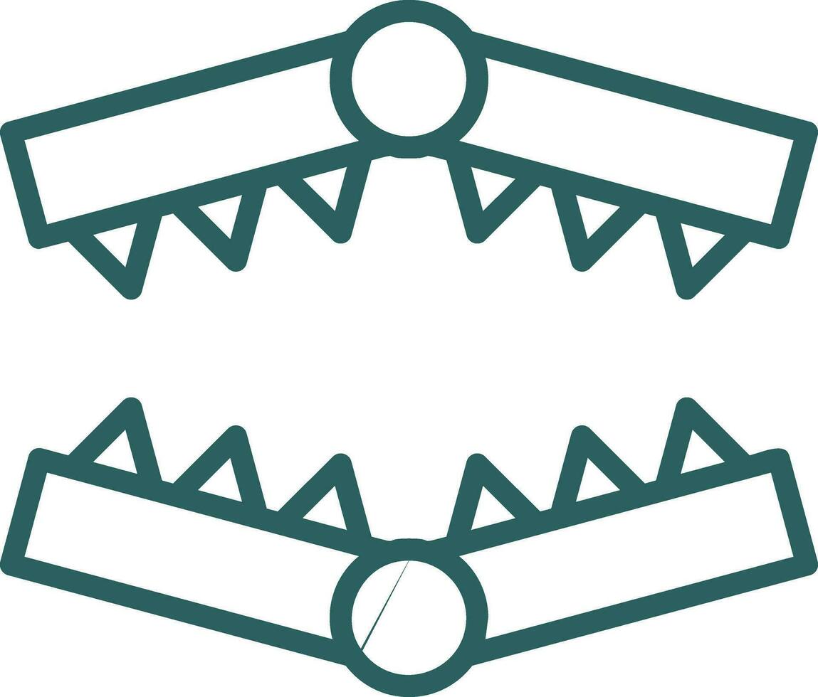 Bear trap Vector Icon Design