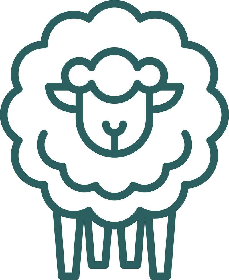 Sheep Vector Icon Design