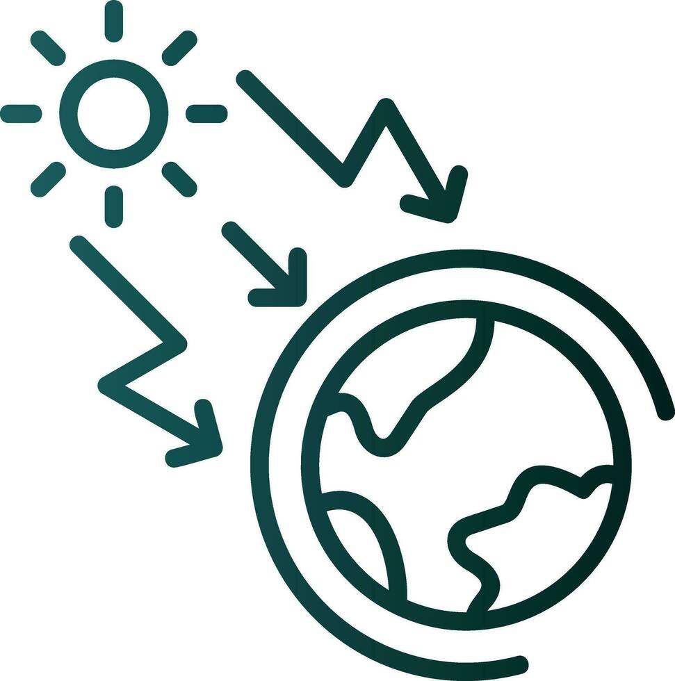 Greenhouse effect Vector Icon Design