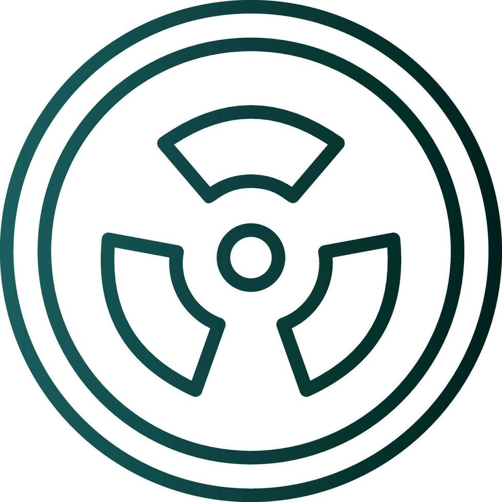Radiation sign Vector Icon Design