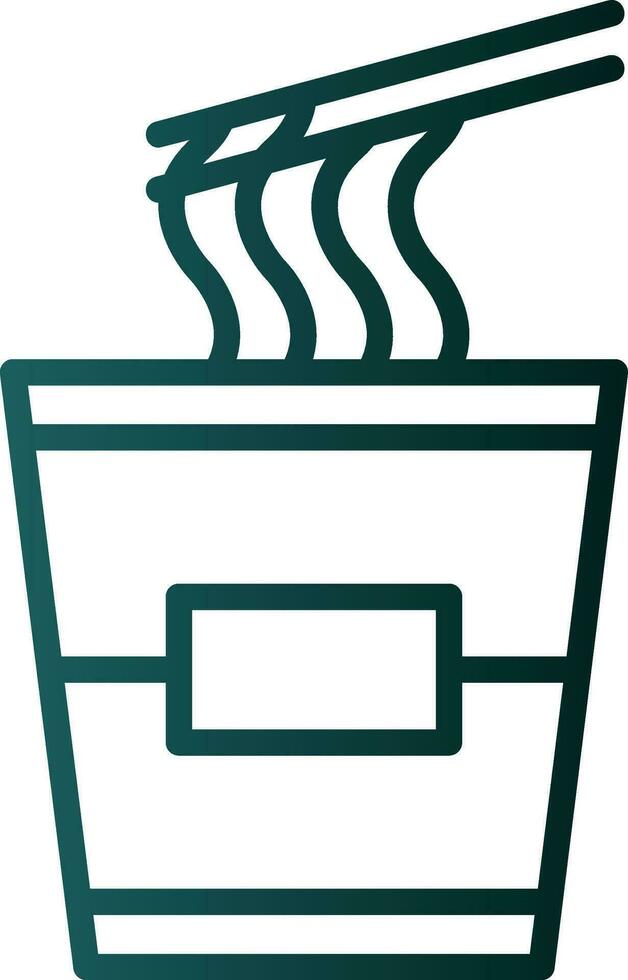 Instant noodles Vector Icon Design