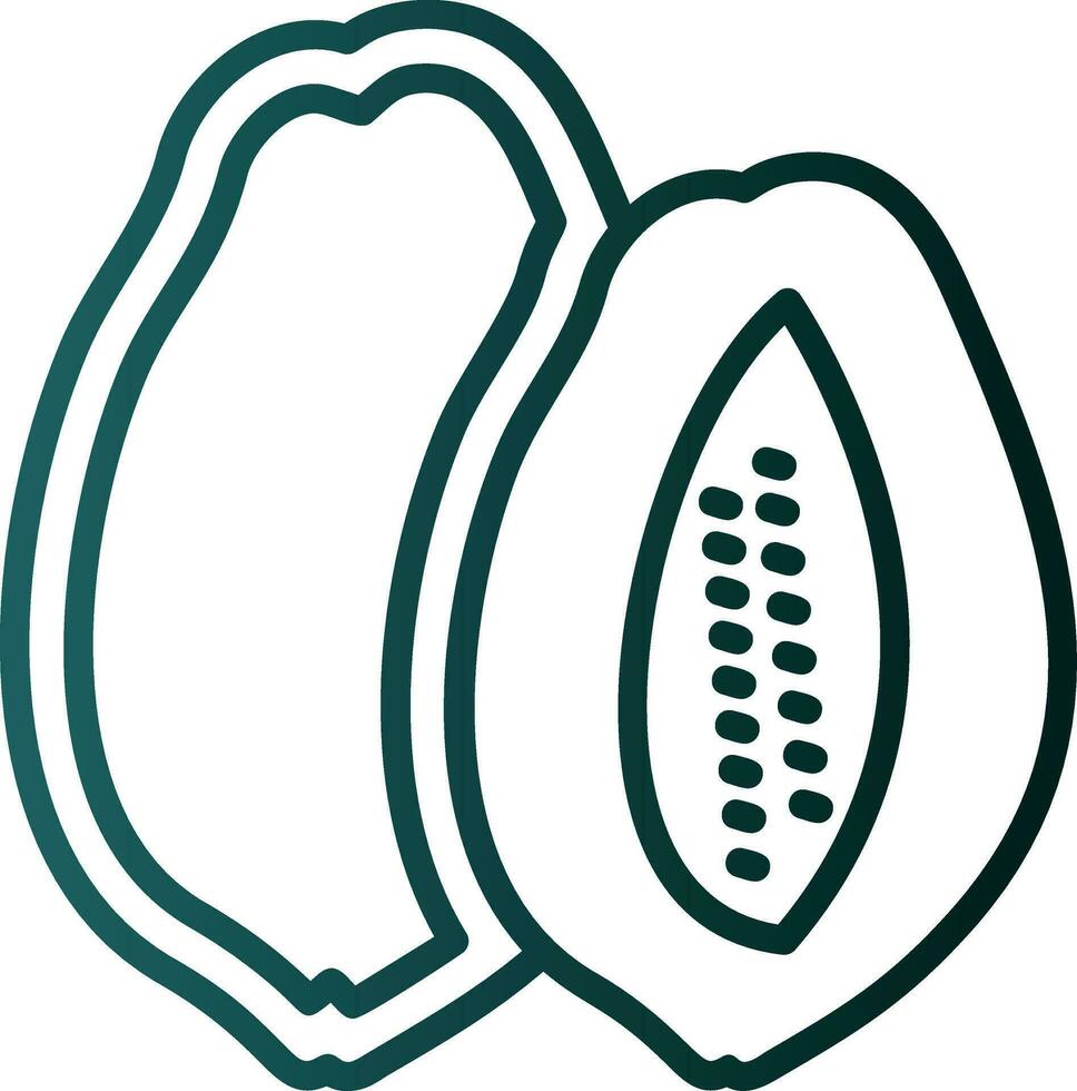 Papaya Vector Icon Design