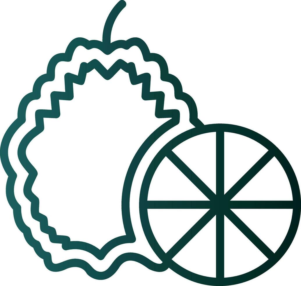 Kaffir lime Vector Icon Design