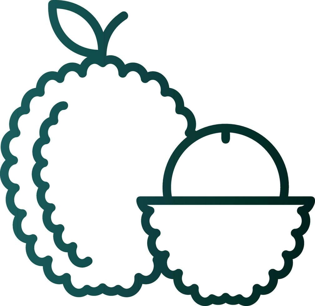 lychee vector icono diseño