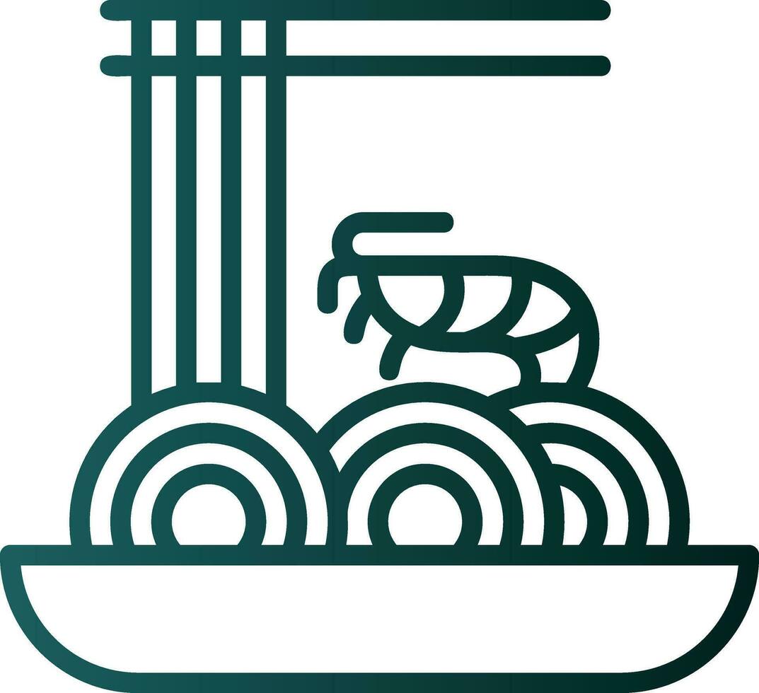 Pad thai Vector Icon Design