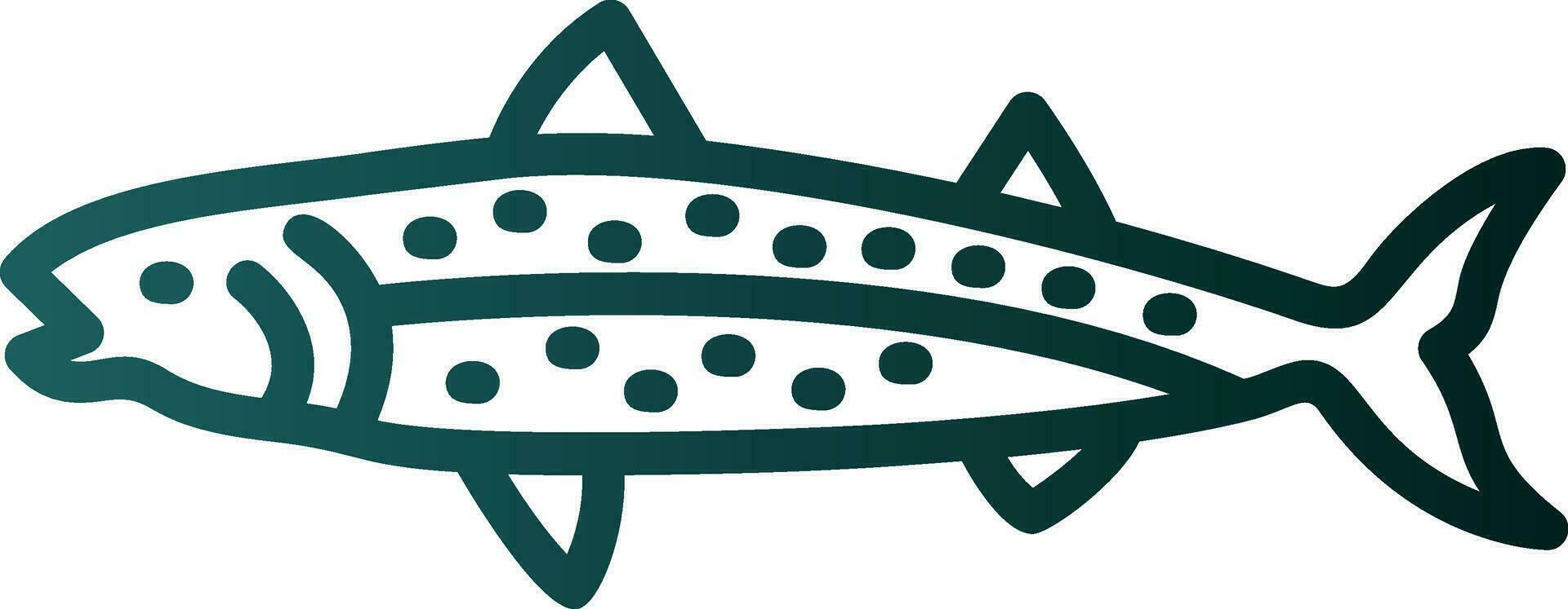 Mackerel Vector Icon Design