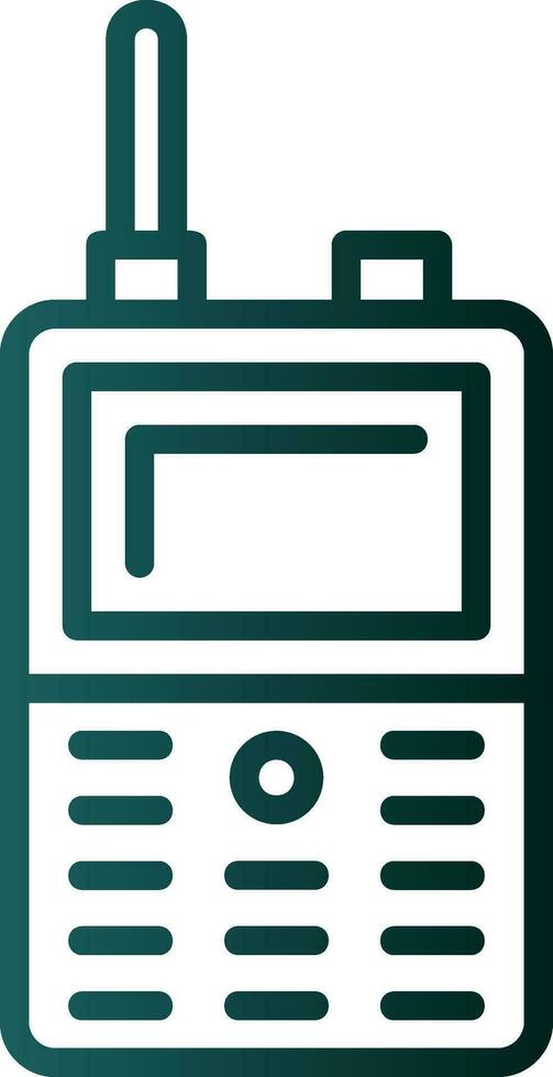 Walkie talkie Vector Icon Design