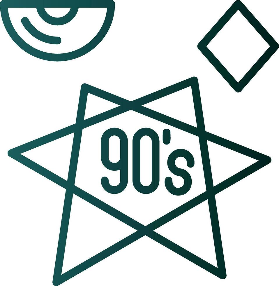 90s vector icono diseño