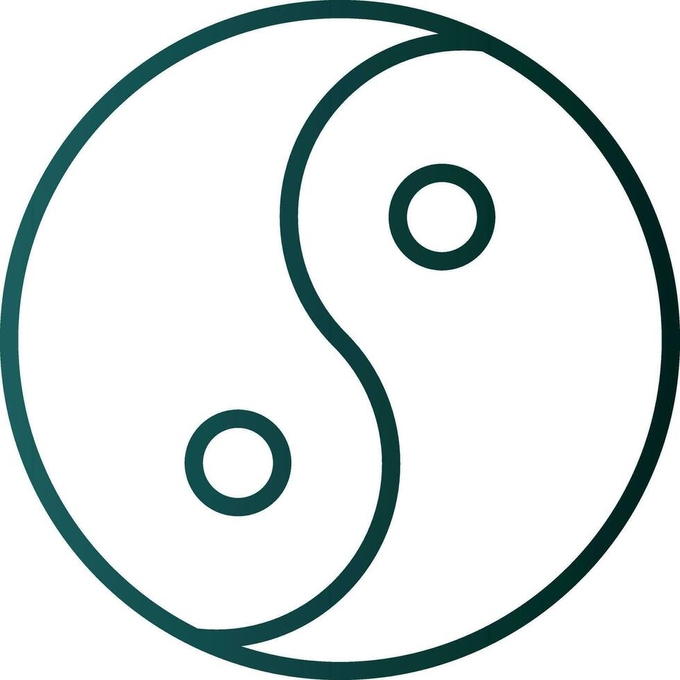 Yin yang Vector Icon Design