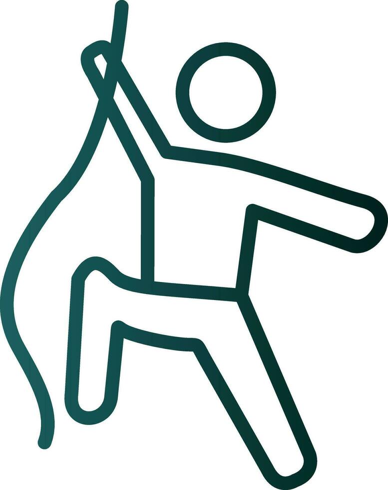 Climbing Vector Icon Design