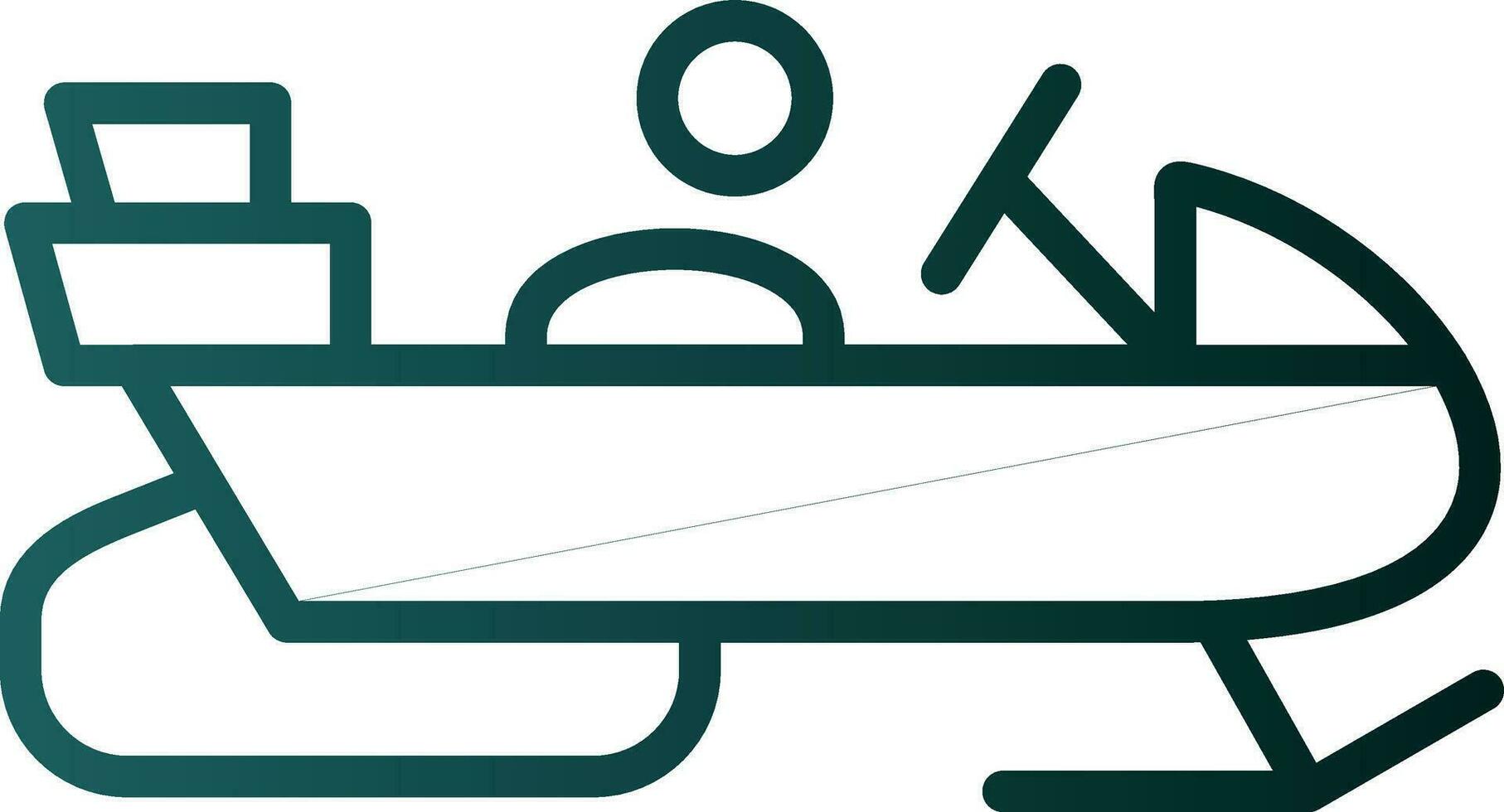Snowmobile Vector Icon Design