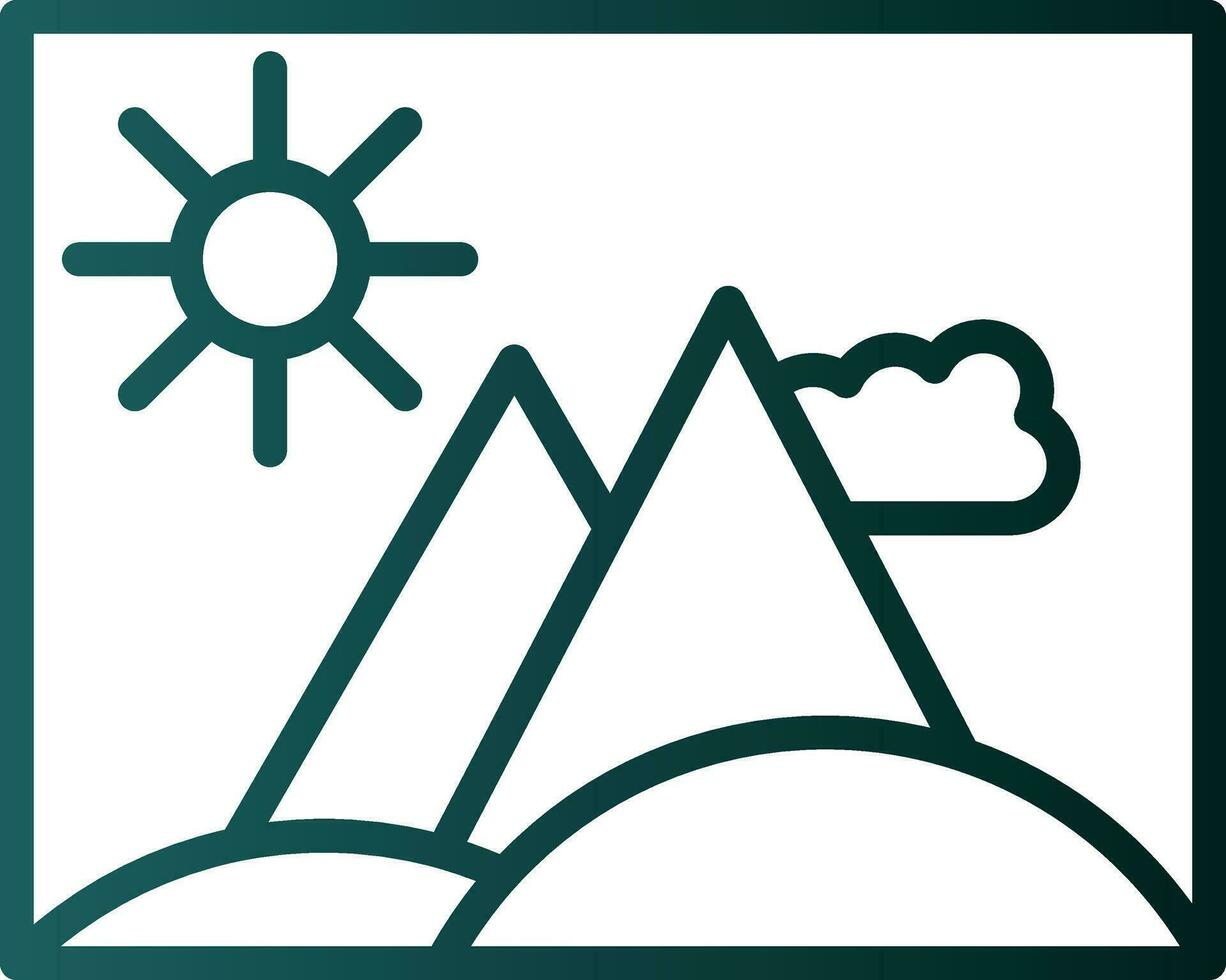 Hill Vector Icon Design