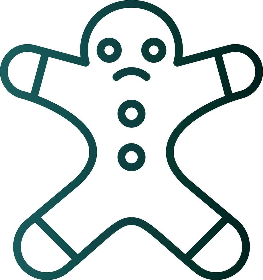 Gingerbread man Vector Icon Design