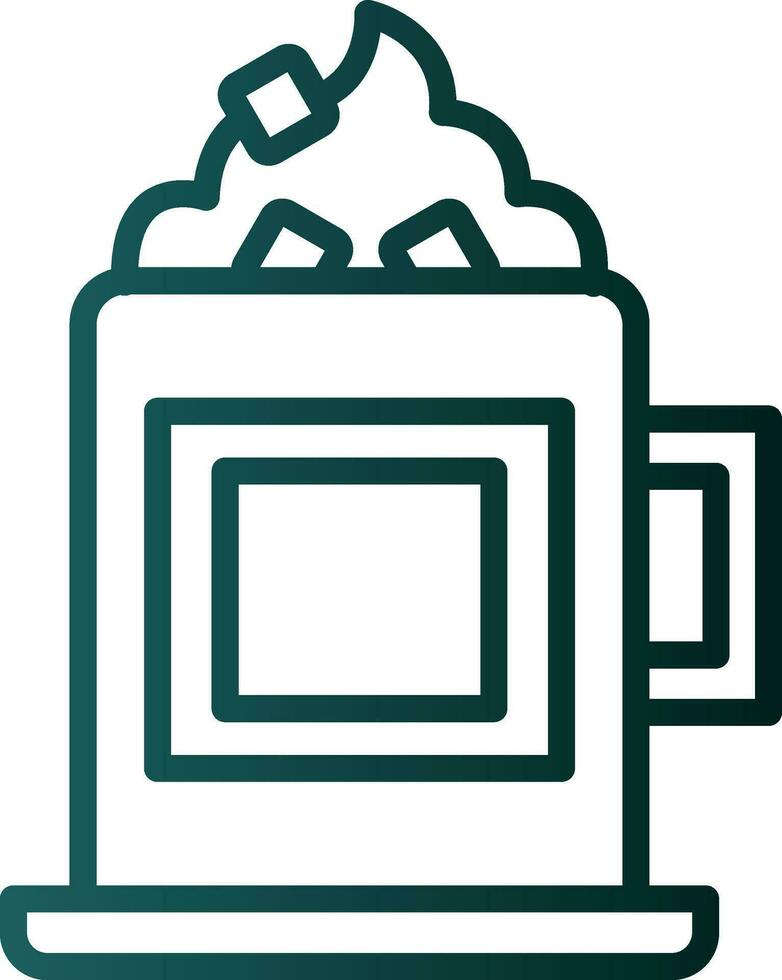 Hot chocolate Vector Icon Design