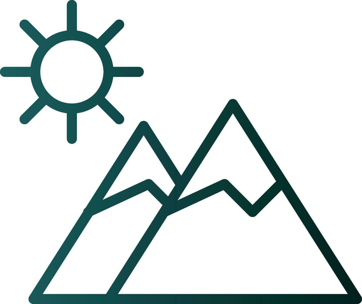 Mountains Vector Icon Design