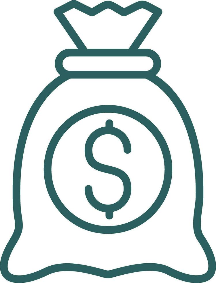 Money bag Vector Icon Design