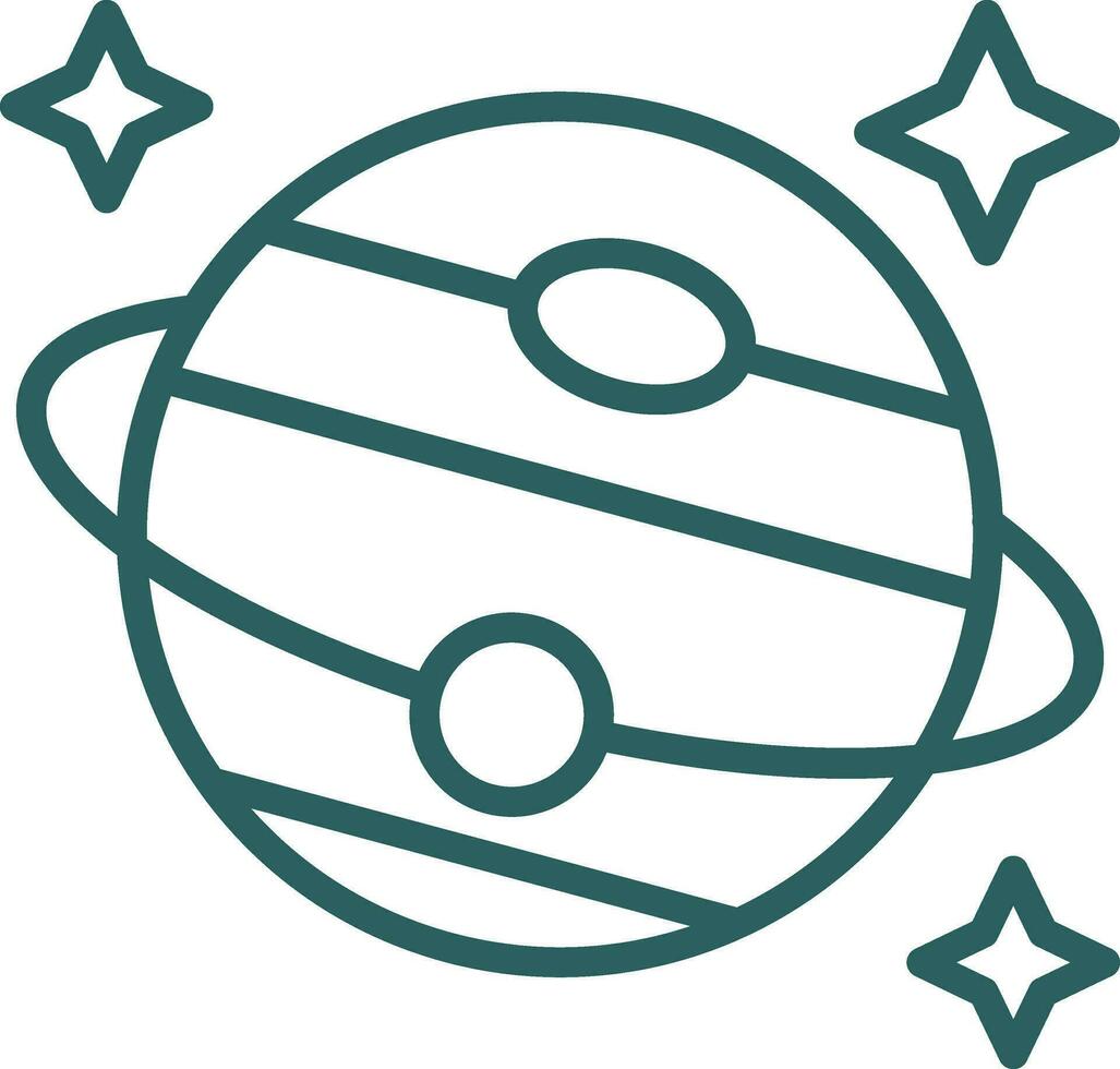 Saturn Vector Icon Design