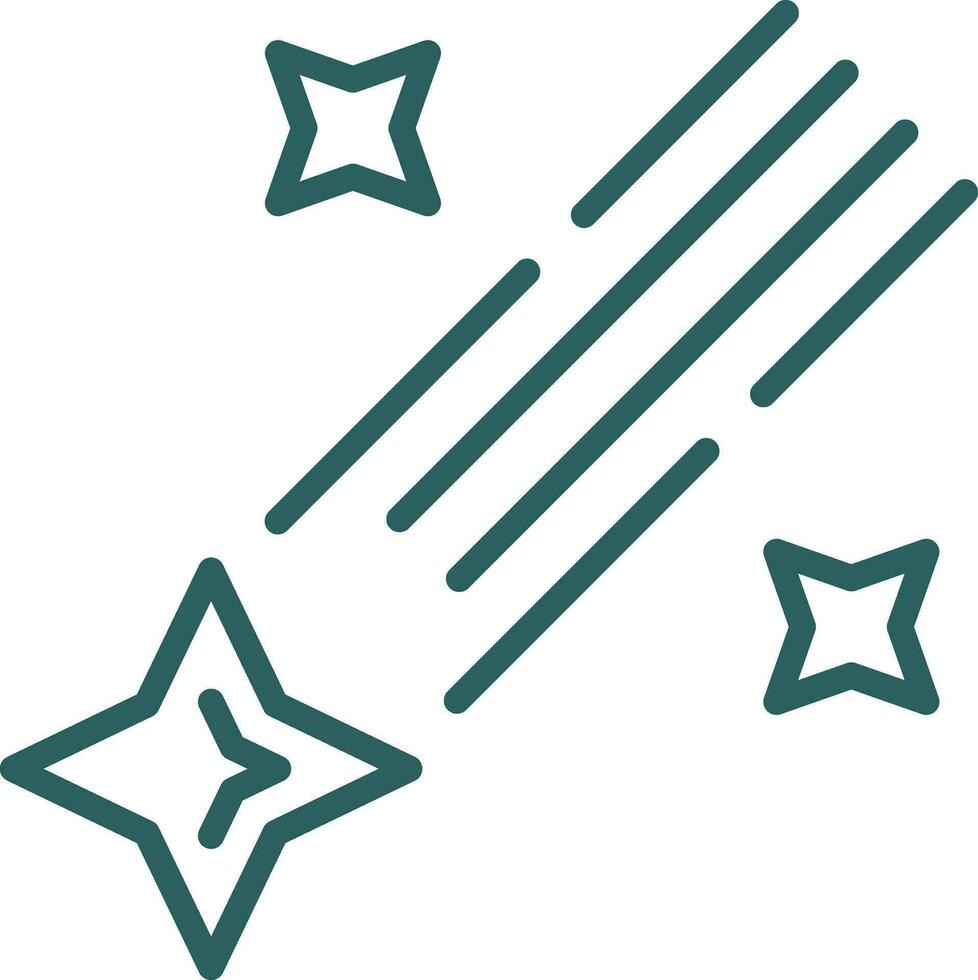 Shooting star Vector Icon Design