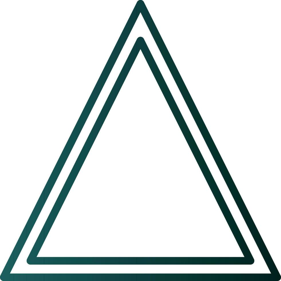 diseño de icono de vector de triángulo