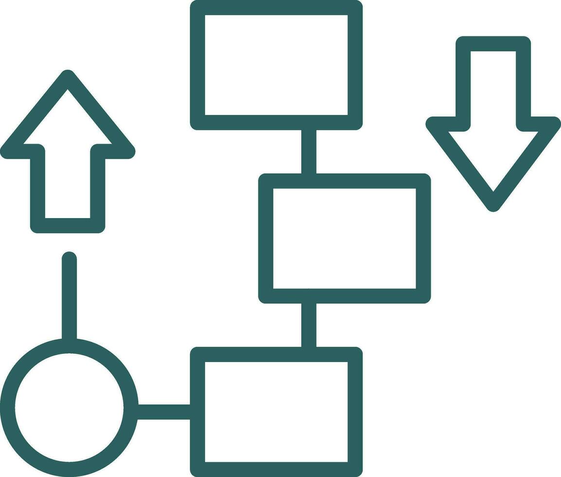 Flow diagram Vector Icon Design
