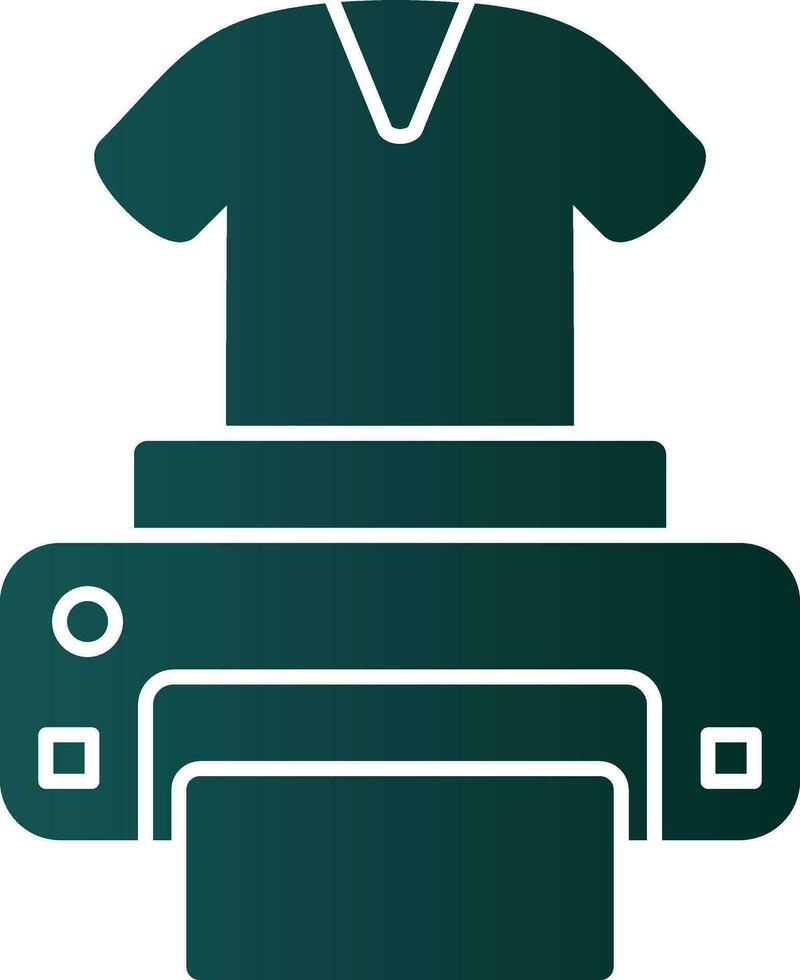 Dtg printer Vector Icon Design