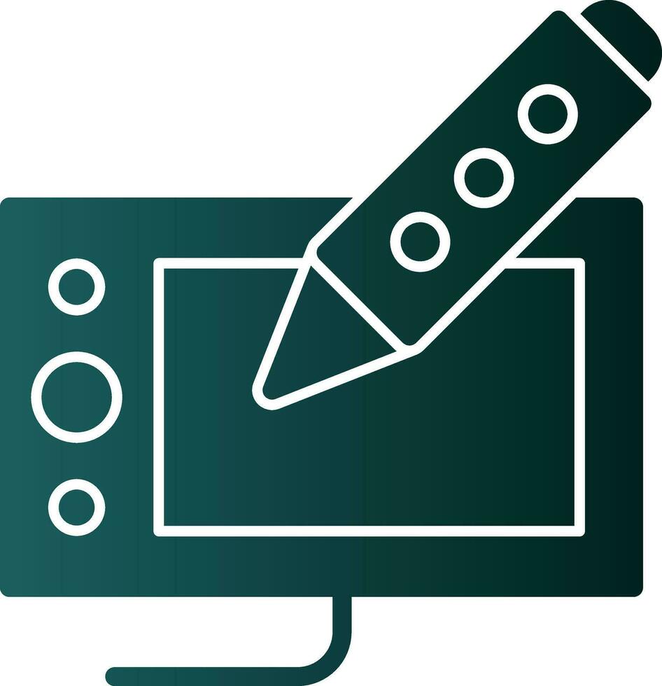 Drawing tablet Vector Icon Design