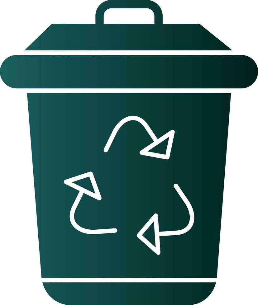Recycle bin Vector Icon Design