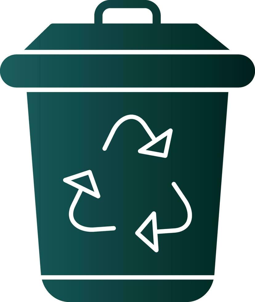 diseño de icono de vector de papelera de reciclaje