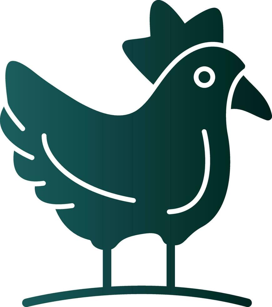 Hen Vector Icon Design