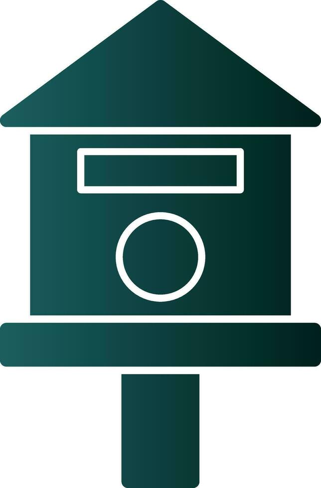 Bird house Vector Icon Design