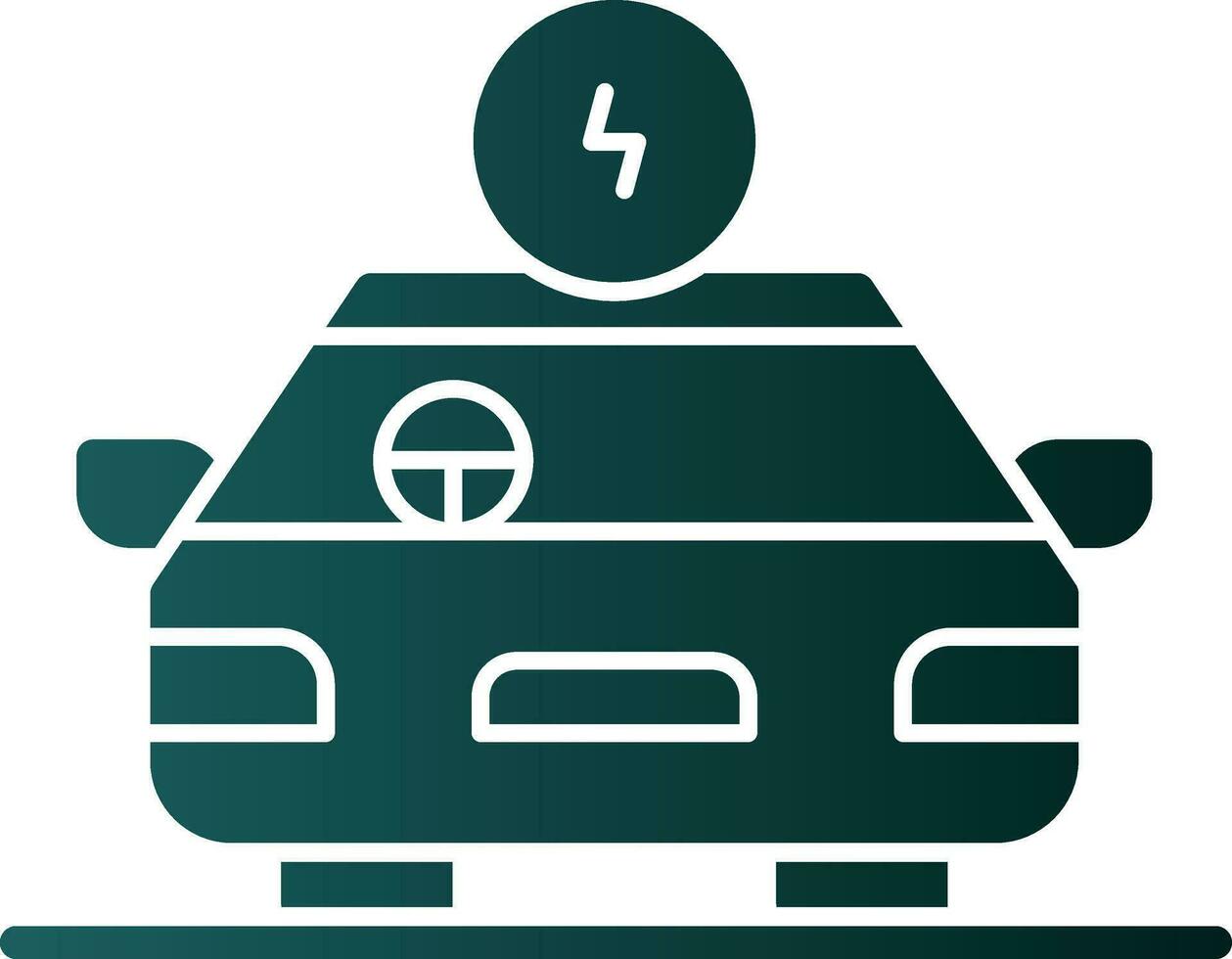 Hybrid car Vector Icon Design