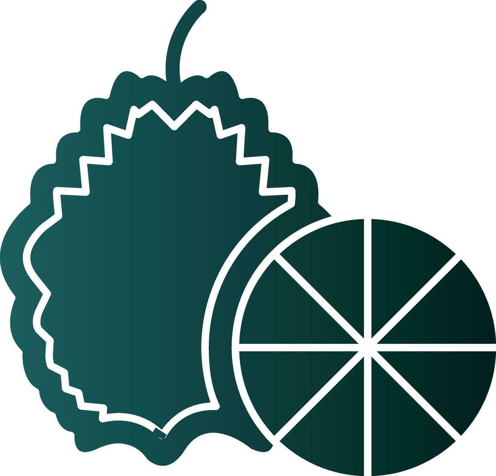 Kaffir lime Vector Icon Design