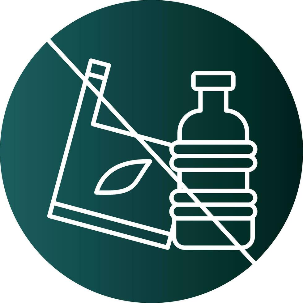 No plastic Vector Icon Design
